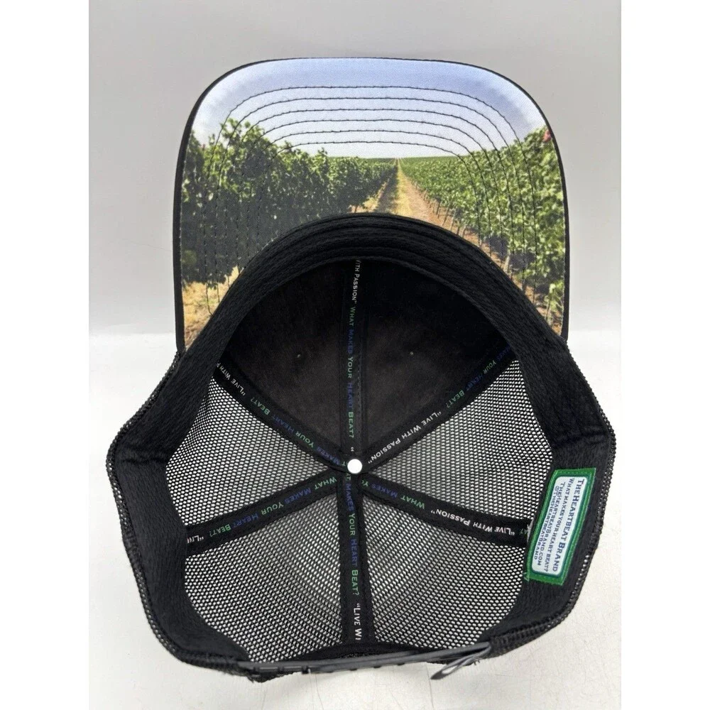 The Heartbeat Brand Israel Wine Producers Cork Front Mesh Trucker
